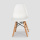 Comedor Piernas de Madera Plastic Shell Chair